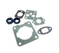 Qualoramall Jeu de joints 4140 007 1600 pour FS38 HS45 HS52 pour moteurs à 2 mélanges - Kit de réparation de carburateur avec joints d'huile - 7 pièces de rechange pour outils de jardin