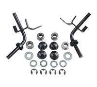 Qualoramall Kit de bague de broche de direction pour tondeuse à gazon 169839 169840 9040H - Ensemble de rechange pour tige en métal - Noir - Ajustement direct - Contrôle lisse - Heavy D