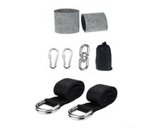 Qualoramall Kit de sangle de balançoire pour chaise suspendue d'extérieur avec anneau rotatif à 8 mots, sangle en polyester robuste et mousquetons de verrouillage, coussinets de protection d'arbre