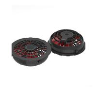 Qualoramall Kit de ventilateur de refroidissement avec 2 ventilateurs sans balais haute vitesse et support multi-tension 5 V 7,4 V 12 V 24 V pour la construction extérieure, le jardinage