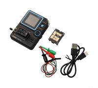 Qualoramall LCR-P1 Testeur de transistor avec écran 3,6 cm pour diode triode résistance capacité ESR mesure NPN PNP MOSFET IGBT décodeur infrarouge 300 mAh Type-C