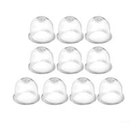 Qualoramall Lot de 100 ampoules d'amorçage de pompe à carburant de 22 mm pour tronçonneuse, débroussailleuse, carburateur, pièce de rechange, amorçage, ampoule d'amorçage, ampoule d'amorçage de