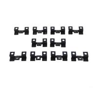 Qualoramall Lot de 100 clips de fixation en acier inoxydable pour terrasse composite 7/8/9/10 mm avec entretoises de 3 mm pour terrasse, jardin, terrasse extérieure