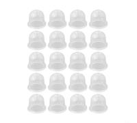 Qualoramall Lot de 20 ampoules pour débroussailleuse Zama 0057003 0057004 0058001 A01195A Transparent 19 mm x 22 mm