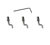 Qualoramall Lot de 4 borniers de câble d'accélérateur de type Z pour tondeuse à gazon, tracteur, contrôle du frein moteur, pièce de rechange Dogleg en forme de Z, argent, lot de 4 avec