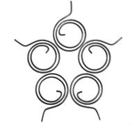 Qualoramall Lot de 5 ressorts de poignée de porte en acier inoxydable noir de rechange pour poignée de porte intérieure FMTB MSNH FW MSDNH Series - Pièces de réparation gauche et rigide (FMTB-MSC)