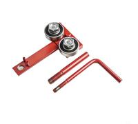 Qualoramall Outil de serrage de rail de barre de tronçonneuse pour des ajustements précis de meulage de chaîne avec cadre fixe sécurisé en fonte et aluminium Rouge 14 x 5 x 3 cm
