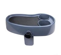 Qualoramall Plateau réglable pour piscine, table d'appoint multi-usages avec porte-gobelets, barre de piscine hors sol, plateau antidérapant pour baignoire, spa, accessoire pour boissons, collations