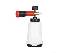 Qualoramall Pot à mousse PA haute pression pour lavage de voiture, canons à mousse neige en laiton, pulvérisateur pour nettoyeur haute pression, accessoires avec buse réglable pour le nettoyage du
