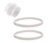 Qualoramall RCX23002 Courroie d'entraînement et kit de roulement de roue RCX26005 pour nettoyeur de piscine robot Hayward Plus QC, pièces de rechange en caoutchouc souple pour modèles RC9956CC