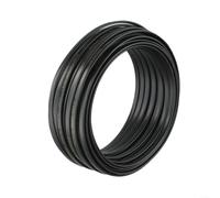 Qualoramall Ruban plat auto-régulant 20 W/m 50 m pour tuyau d'eau, antigel et dégivrage de toiture, gaine en polyéthylène, fil de cuivre étamé 200-240 V, noir (20 m)