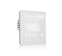 Qualoramall Thermostat programmable WiFi intelligent pour chauffage au sol électrique 3600 W 16 A avec capteurs, horaire hebdomadaire, protection contre le gel, blanc