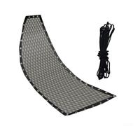 Qualoramall Tissu de rechange pour balancelle suspendue Textilenes Housse de siège Hamacs Chaise Tissu avec corde et poche latérale 64 x 197 x 23 cm