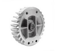 Qualoramall Volant d'inertie haute performance pour tronçonneuses MS360C et MS360 Remplace OEM 1125 400 1202 Construction métallique Finition argentée améliore l'efficacité de coupe