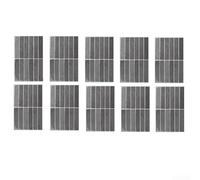 Qualoramall YJC0235 Lot de 10 autocollants muraux épais de 2,5 mm pour cuisine et salle de bain en ABS Vert/gris/rose/bleu/blanc