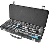 QUANTOOL Q25010 QUANTOOL Jeu de douilles et d'embouts, coffret 56 pièces