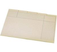 Quantore - Classeur à pochettes Djois folia 5 compartiments 180 g jaune | 25 pièces