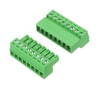 QUARKZMAN 1 Ensemble 7 Broches 3.81mm Pas Connecteur A Bornes A Vis Montage PCB, Angle Droit Branchement Amovible Plug Pour DIY Electronique Modules Alimentation Cable 26-16AWG
