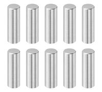 QUARKZMAN 10 Pcs 10 mm x 30 mm 316L Goujons Cylindriques Argenté | Chevilles Support Étagère, Acier Inoxydable, Tige D'Élément Fixation Métalliques Étagère, Goujons Cylindriques