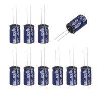 QUARKZMAN 10 Pcs 47uF 100V Condensateur Électrolytique Non Polarisé, 13x21mm Condensateur Amélioré Non Polarisé Pour Audio Tweeter Haut-Parleur Filtre Crossover Diviseur de Fréquence