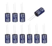 QUARKZMAN 10 Pcs Condensateur Non Polarise 33uF 100V, Condensateur Ameliore Non Polarise 13x21mm Pour Tweeter Audio, Diviseur De Frequence Haut-Parleur, Amplificateur, Bleu