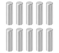 QUARKZMAN 10 Pcs Goujons Cylindriques 6 mm x 20 mm Ton Argenté | 316L Acier Inoxydable, Chevilles Support Étagères, Tige Fixation Éléments Métalliques