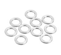QUARKZMAN 10 pcs M8 Titane Plat Rondelle Métrique Plat Rondelle pour Vis Boulon Écrou Moteur Entretien Argent