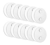 QUARKZMAN 10 Pcs Support Magnétique pour Détecteur Brume avec Pastilles Adhésives Extra Fortes Montage Magnétique Universel à 2 Voies pour Suspendre 50mm Diamètre