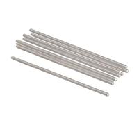 QUARKZMAN 10 Pièce Tige Filetée M3 x 100mm 0,5mm Pas 304 Inox Acier Argent | Entièrement Tiges Filetées, Mâle Fileté Tige Barre pour Boulons et Pinces et Cintres et Boulons en U