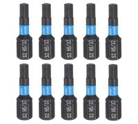 QUARKZMAN 10 pièces Embout hexagonal H5/32 1/4" 25mm Acier S2 | Pour tournevis électriques et manuels, avec fonction magnétique, Réparation de précision