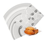 QUARKZMAN 100 Feuilles De Papier Ciré, 15 x 11.1 Pouces Papier D'Emballage Pour Sandwichs Doublures De Panier Alimentaire Pour Hamburger Pain Fête Foire Extérieur Pique-Nique, Blanc
