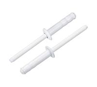 QUARKZMAN 100 Pièces Rivets Aveugles en Aluminium 4.8 x 20 mm, Rivets À Tête Bombée À Prise Multiples Avec Mandrin En Aluminium Et Acier pour Réparation Automobile, Meuble, Bricolage, Blanc