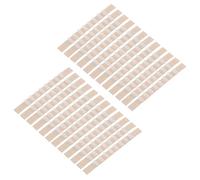 QUARKZMAN 100pcs Antidérapant Cintre Poignées Silicone Adhésif Vêtements | Cintre Bandes pour Bois Plastique Cintres, Clair, 2,76" x 0,28"