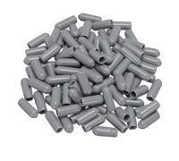 QUARKZMAN 100pcs Caoutchouc Fin Bouchons 5mm(3/16") Gris | ID Vinyle PVC Rond Tube, Boulon Capuchon Couvercle Vis Filetage Protecteurs