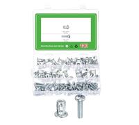 QUARKZMAN 100Pcs Rivet À Crémaillère Multi-Prise, M6-1.0x18.2 Vis À Filetage En Acier Au Carbone À Fond Aveugle Pour Panneau En Plastique, Panneau Dur, Ancrages De Porte, Revêtement En