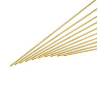 QUARKZMAN 10pcs 2.5mm x 250mm Tige Ronde En Laiton Barres Pleines En Métal