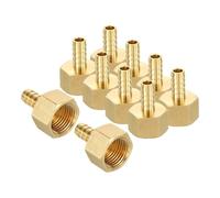 QUARKZMAN 10pcs 3/8" x 1/2" FNPT Raccord De Tuyau En Laiton Machine CNC | Pour Splicer Et Réparateur De Métaux Pour Impression 3D, Compresseur D'air, Matrices