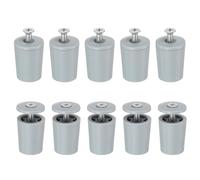 QUARKZMAN 10pcs Butée de Volets Roulant 28mm Plastique pour Fenêtre, Gris | Bouchon d'Arrêt avec Rondelles et Vis, Arrêt de Volet pour Lamelles de Fenêtres Stores Enrouleurs Lames de Volet Roulant