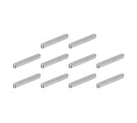 QUARKZMAN 10Pcs Clavette À Bout Rond, 3 x 3 x 25mm En Acier Au Carbone Clavette Parallèle Pour Arbre De Transmission, Clavette Machine Pour Type De Fixation D'Arbre