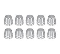 QUARKZMAN 10pcs Coin De Manche De Hache Ronde 16mm Coin De Sécurité Métallique Brillant Pour Hache Marteau Griffe Massette, Argent