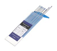 QUARKZMAN 10pcs Electrodes Tungstène pour Soudage TIG 3/32" x 7" Bleu WL20