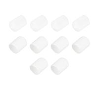 QUARKZMAN 10pcs Embouts en Caoutchouc protecteurs de Filetage de vis Blancs | 15,5 mm de diamètre intérieur, couvercle d'extrémité rond en vinyle