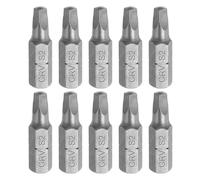 QUARKZMAN 10pcs Embouts Tournevis À Tête Carrée 1/4" Douille Hexagonale SQ2 Magnétique Longueur 1" Acier CR-V Pour Travaux Réparation Tournevis Électrique