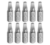 QUARKZMAN 10Pcs Embouts Tournevis À Tête Carrée 1/4" Tige Hexagonale SQ3 Tête Magnétique 1" Longueur Acier CR-V Pour Travaux Réparation Tournevis Électrique