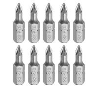 QUARKZMAN 10pcs Embouts Tournevis PZ0 Tige Hexagonale 1/4" Tête Magnétique Longueur 1" Acier S2 Embouts Phillips Fendus Pour Travaux De Réparation Tournevis Électrique