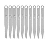 QUARKZMAN 10pcs Palpeur Jauge 0,45 mm Épaisseur Jauge 65 MN Acier Métrique Écart Outil Mesure, Lame Unique