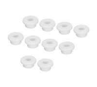 QUARKZMAN 10Pcs Passe Fil Caoutchouc Œillet de Type T Diamètre d'Installation 20mm (27x10x13mm) Passe-Câble Bouchons d'Étanchéité Flexibles pour Trou de Câbles, Blanc