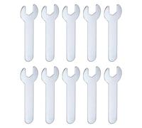 QUARKZMAN 10Pcs Petite ourche 10x70x1.5mm Métrique en Forme de U Clé Plate Simple à Fourche, Super Fine, Petite, Galvanisée, pour Réparation Automobile, Assemblage de Meubles