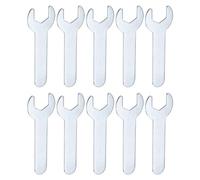 QUARKZMAN 10Pcs Petite ourche 13x70x1.5mm Métrique en Forme de U Clé Plate Simple à Fourche, Super Fine, Petite, Galvanisée, pour Réparation Automobile, Assemblage de Meubles