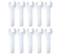 QUARKZMAN 10Pcs Petite ourche 14x87x2mm Métrique en Forme de U Clé Plate Simple à Fourche, Super Fine, Petite, Galvanisée, pour Réparation Automobile, Assemblage de Meubles